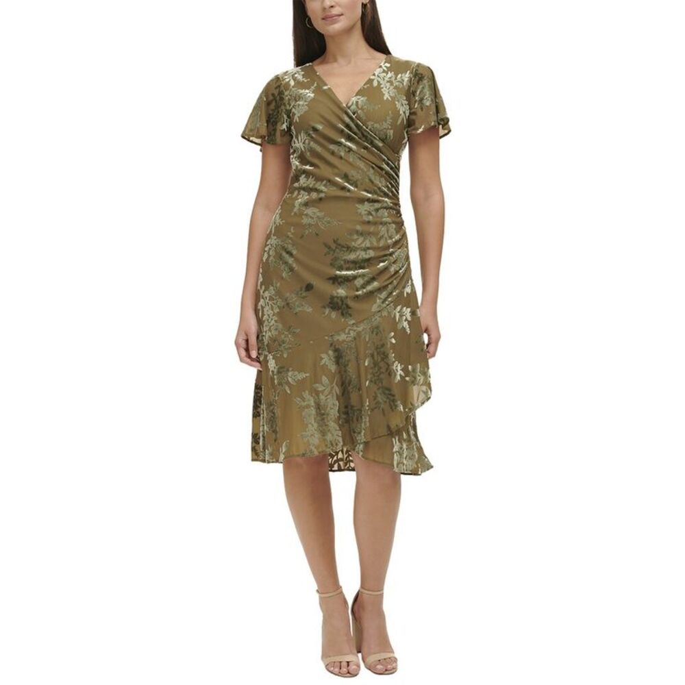 Kensie Womens Midi Dress